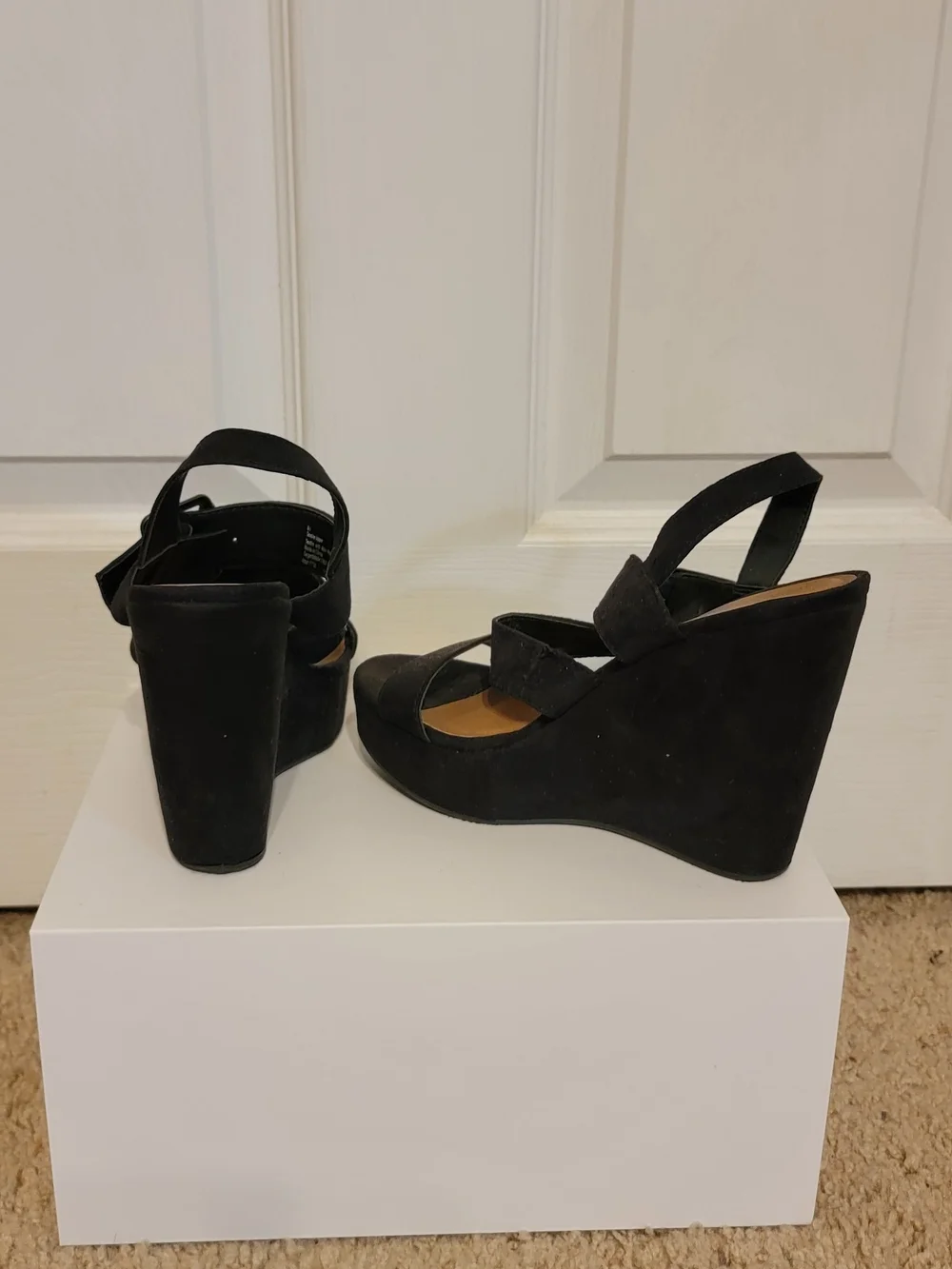 Mossimo Supply Co. Black Platform Strappy Heels